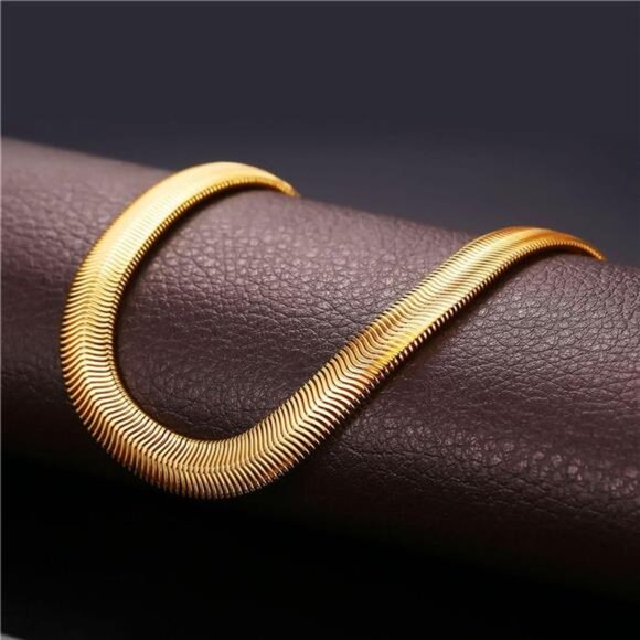 Cuban Link Chain for Men Women, Circle Chain, Snake Chain, Stainless Steel - Picture 5 of 8